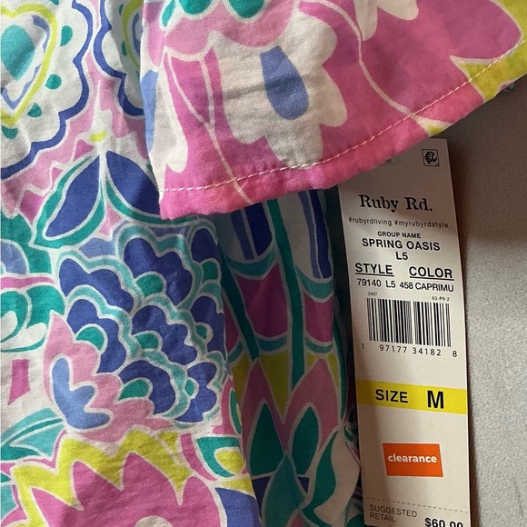 Ruby Rd. Multicolor Floral Blouse - Picture 3 of 5